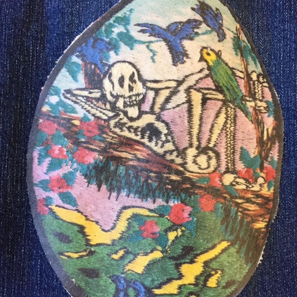 Grateful Dead Patch Jacket Free Pinbacks & Cd - image 6